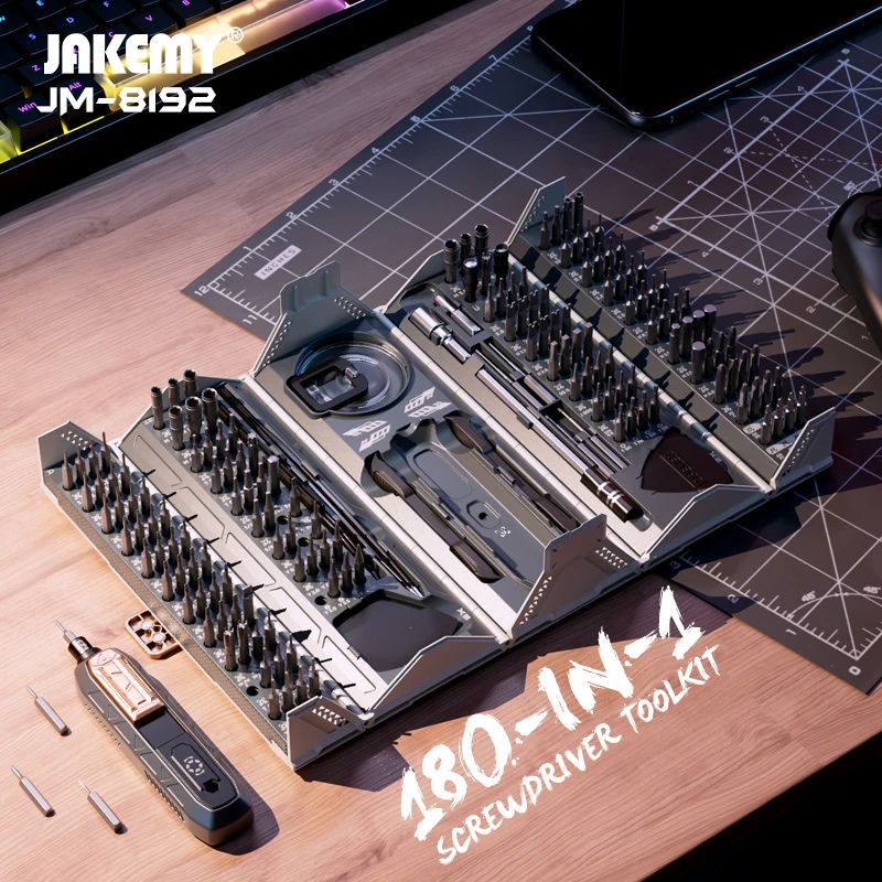 Electronics Repair Gadgets - JAKEMY JM-8192 180-in-1 Precision Screwdriver Toolkit