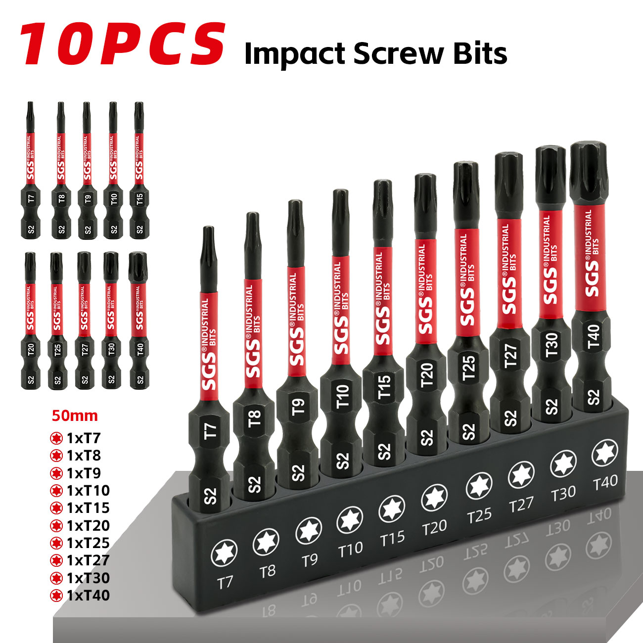 Electronics Repair Gadgets - 10-Piece Magnetic Star-Shaped Bit Set, Model: