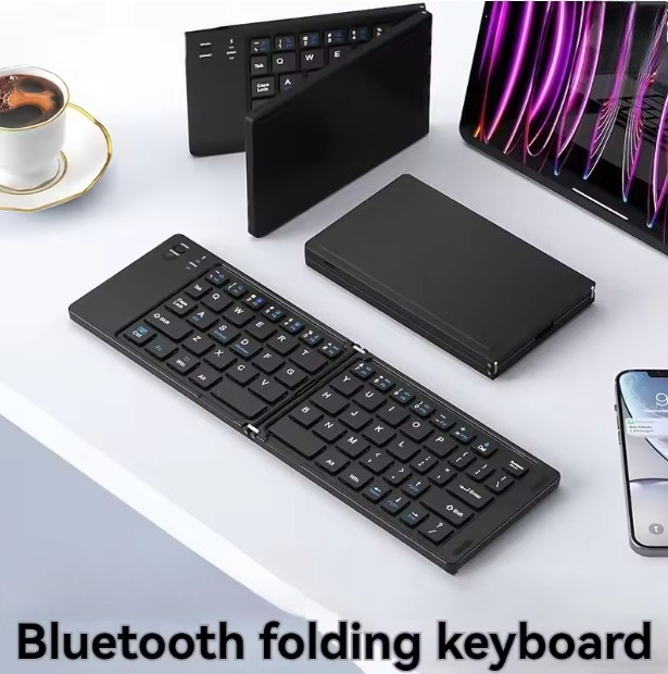 Wireless Keyboard Mini - Portable Mini Foldable Wireless Keyboard Slim
