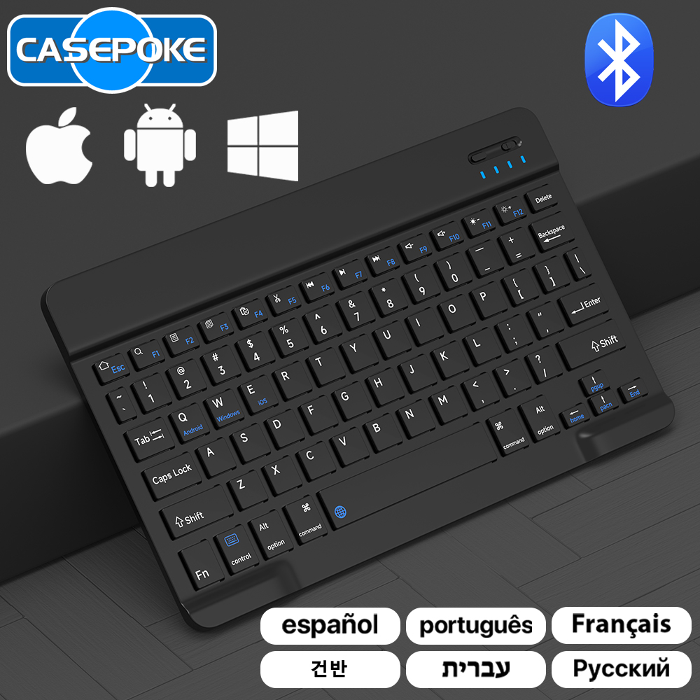 Wireless Keyboard Mini - CASEPOKE For iPad Xiaomi Samsung Huawei