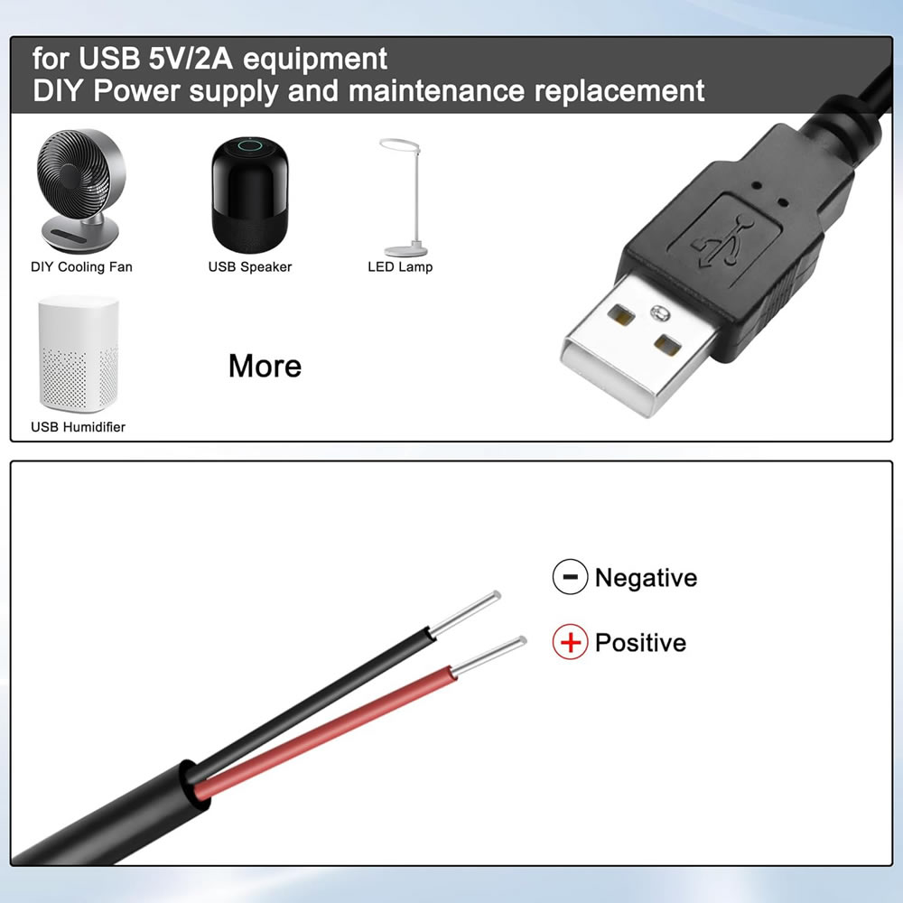 DC 2 Pin USB Power Cable USB M - Electronics Repair Gadgets recension och pris