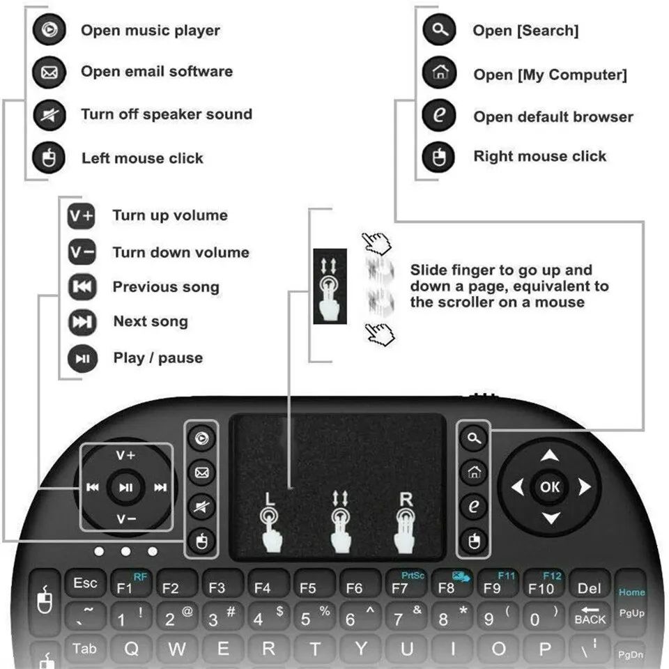 Mini English Bluetooth Keyboar - Wireless Keyboard Mini recension och pris