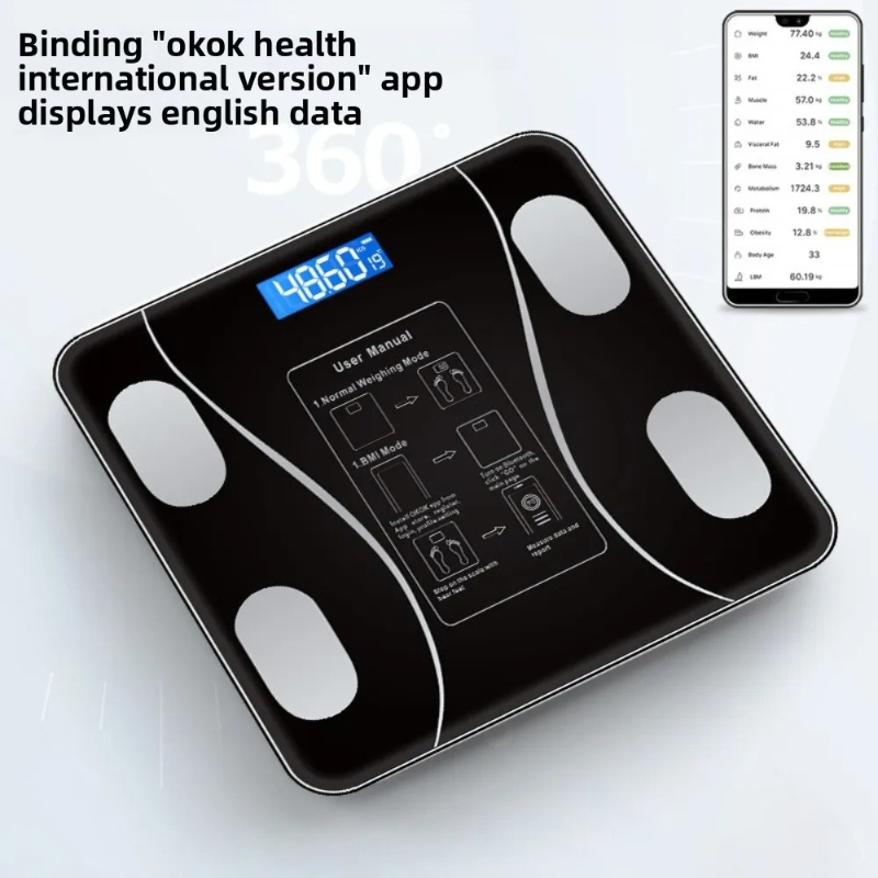 26X26cm Rechargeable Model Sma - Body Fat Scale Smart recension och pris