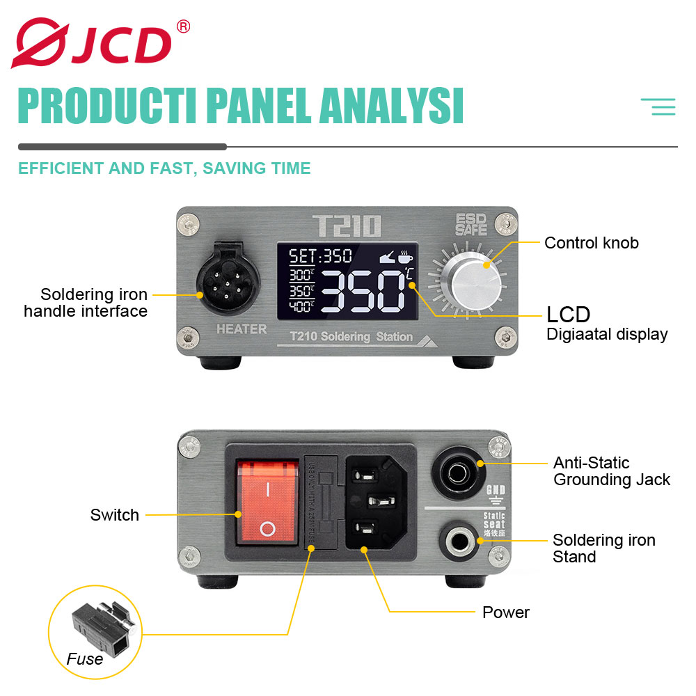 JCD T210 Smart Soldering Stati - Electronics Repair Gadgets recension och pris