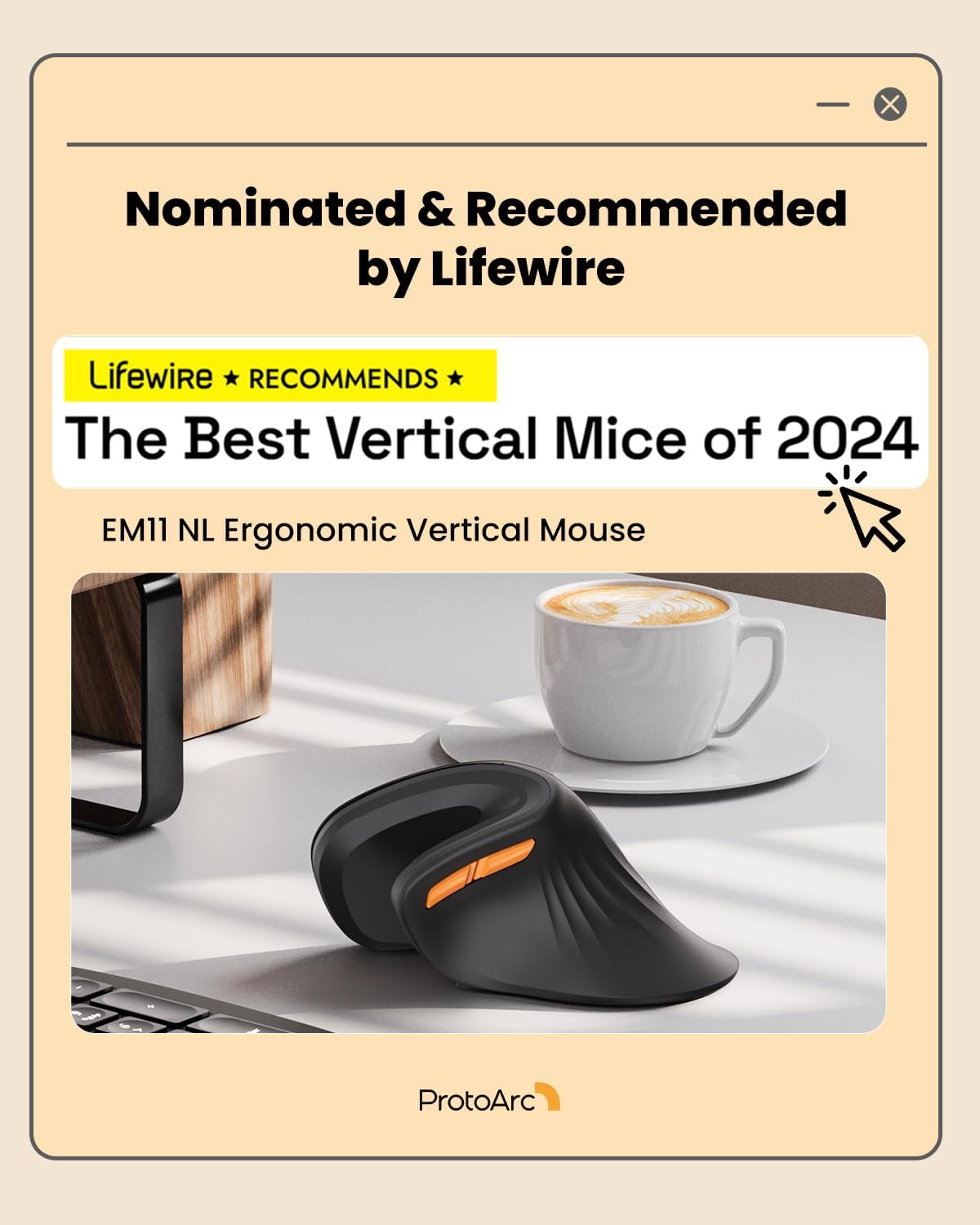 ProtoArc Ergonomic Vertical Mo - Auto Mouse Mover recension och pris