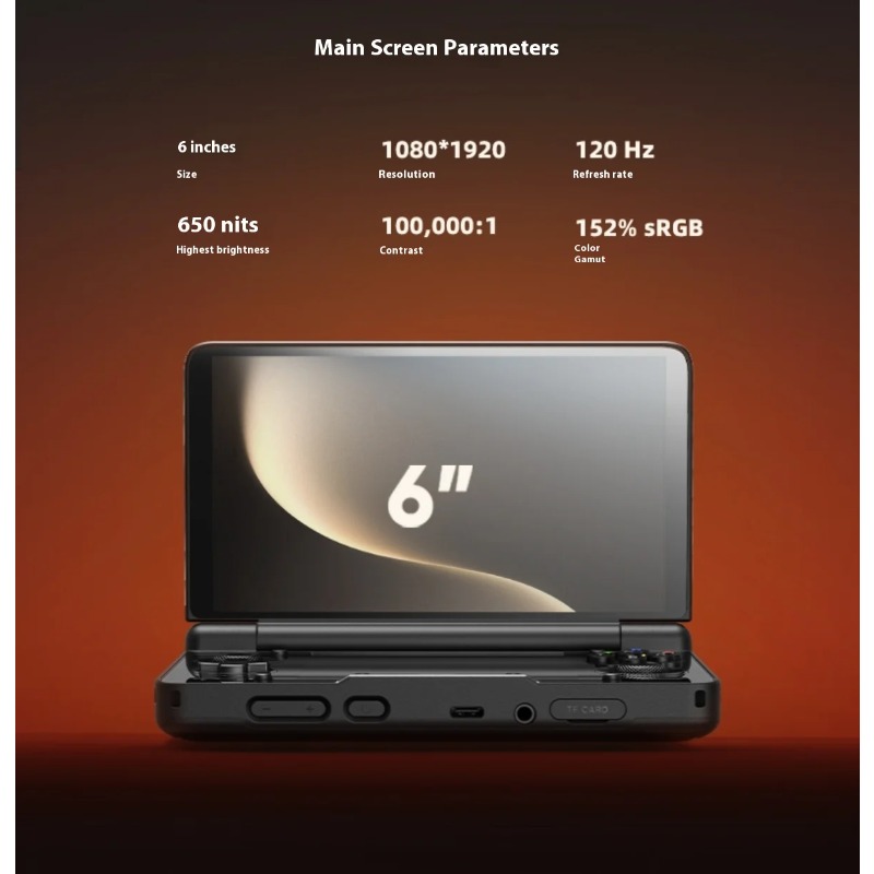 6inch 1080P 120Hz AMOLED Scree - Handheld Game Console recension och pris