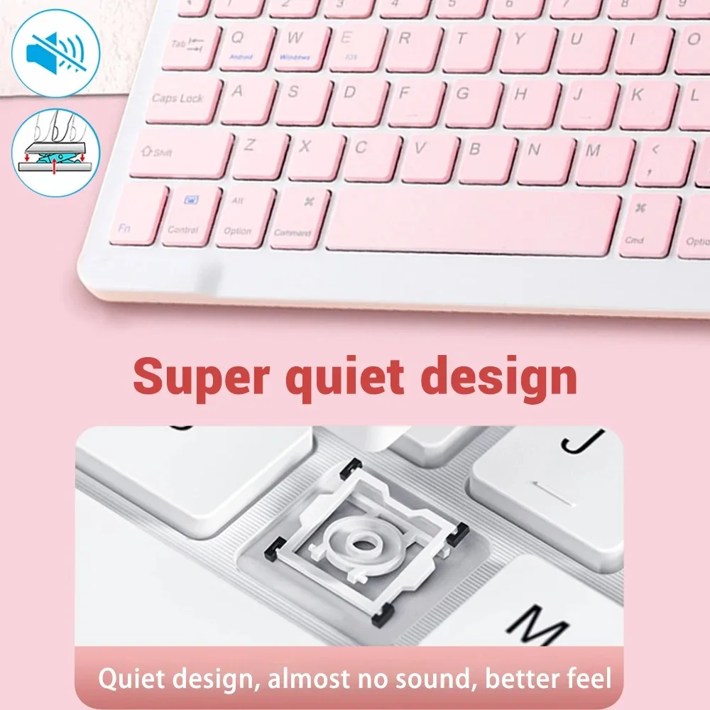 Hebrew Bluetooth Keyboard 10in - Wireless Keyboard Mini recension och pris
