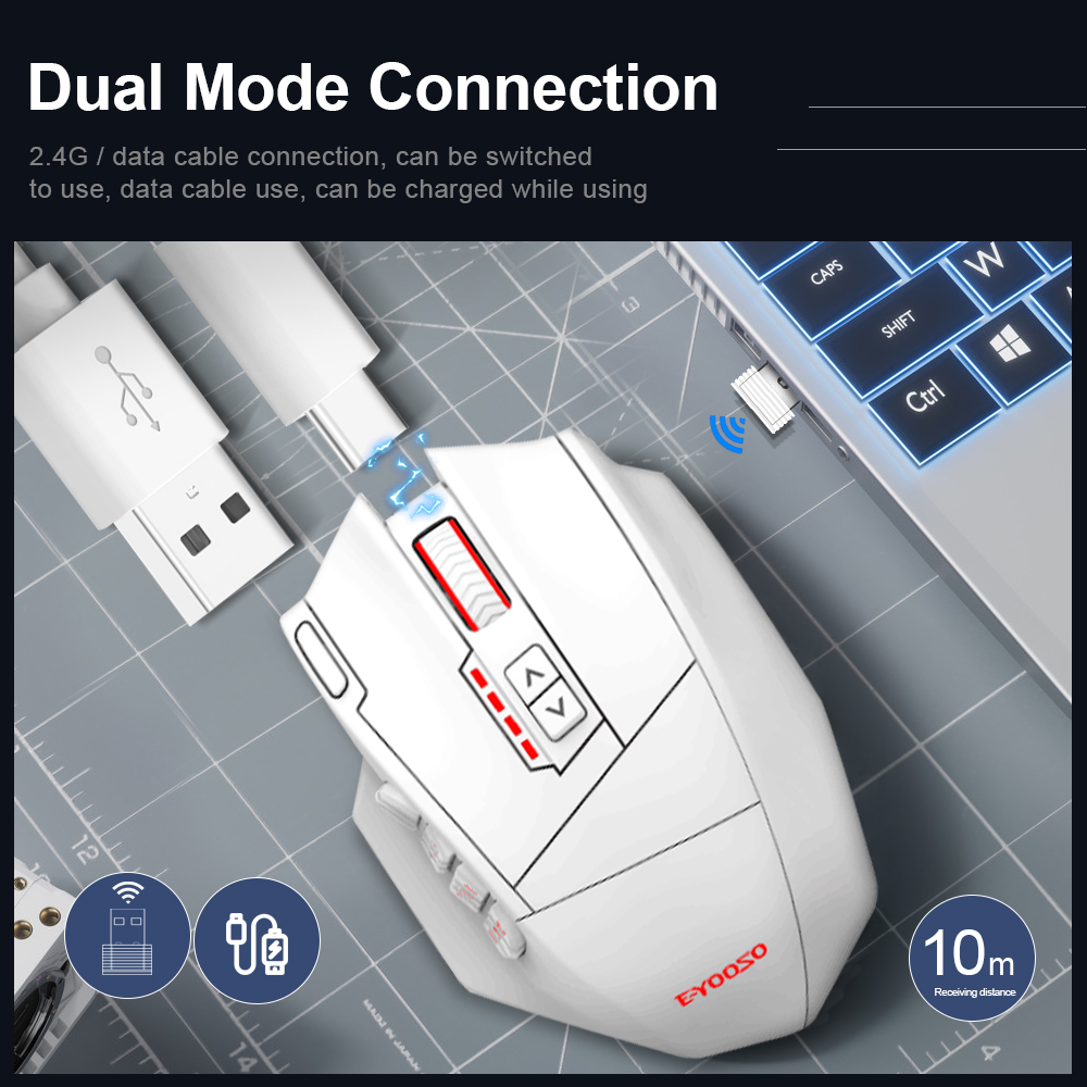 E-YOOSO X-33 RGB USB 2.4G Wire - Auto Mouse Mover recension och pris