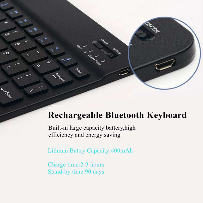 7 Colors RGB Bluetooth Keyboar - Wireless Keyboard Mini recension och pris